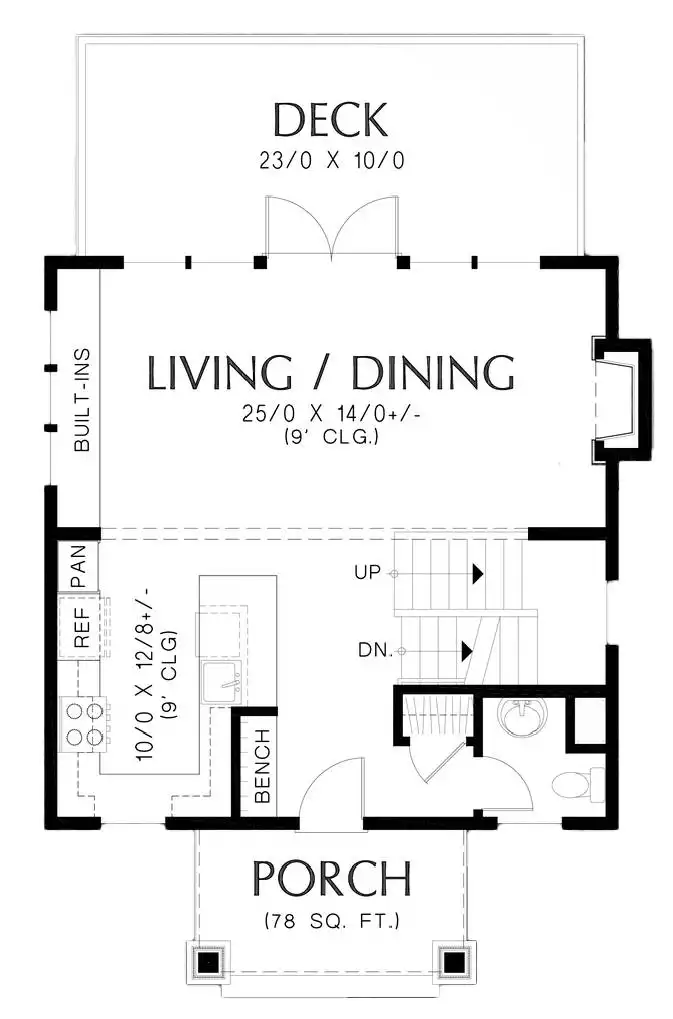Walkout Basement Cottage Style House Plan 6780: Fretta - 6780