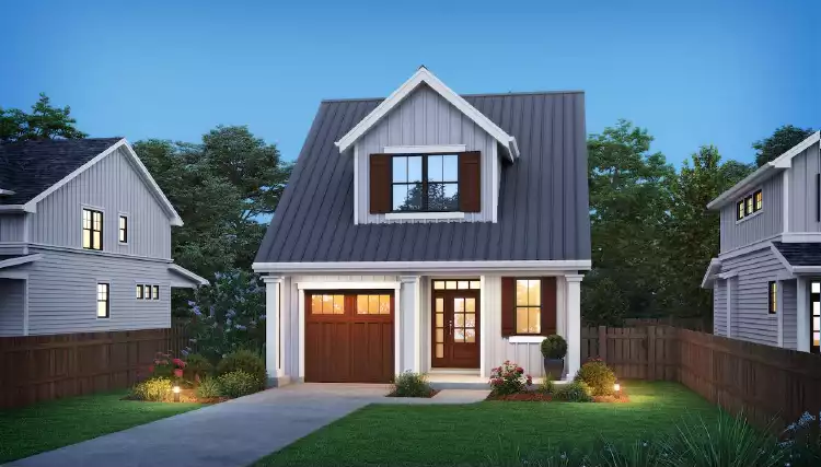 image of 2 story cottage house plan 6877