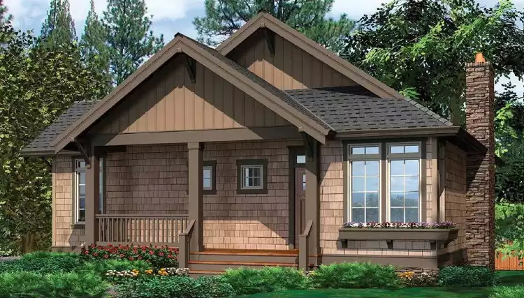 image of cottage house plan 7167