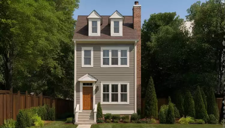 image of small georgian house plan 8841