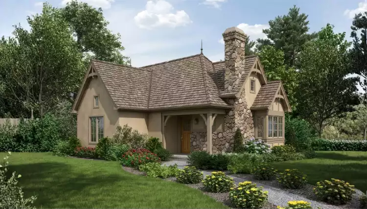 image of tiny bungalow house plan 9212