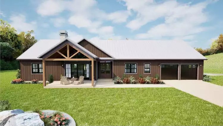 image of barndominium house plan 10285