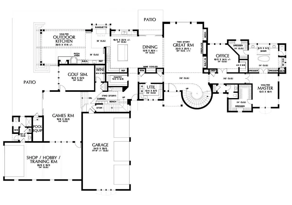 European Style House Plan 1762 Sims