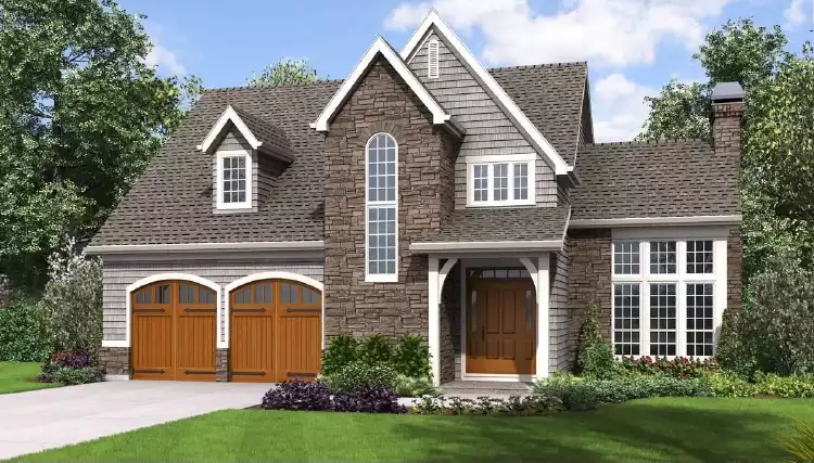 image of 2 story cottage house plan 1925