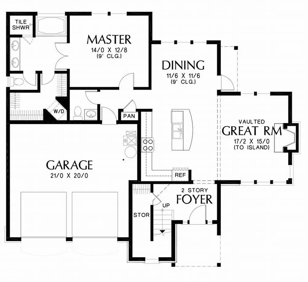 Cottage Style House Plan 1925: Dobbins - 1925, image size:1000x914