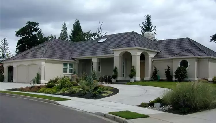 image of single story contemporary house plan 2472