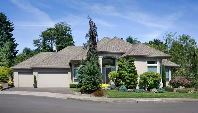 image of single story contemporary house plan 2474