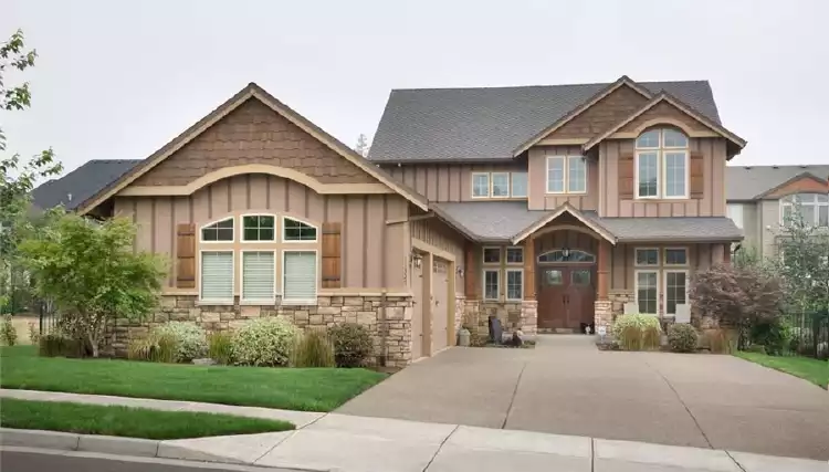 image of 2 story craftsman house plan 2723
