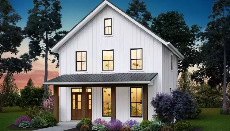 image of affordable modern farmhouse plan 4743