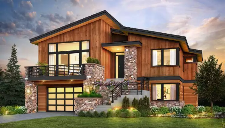 image of modern house plan 5105