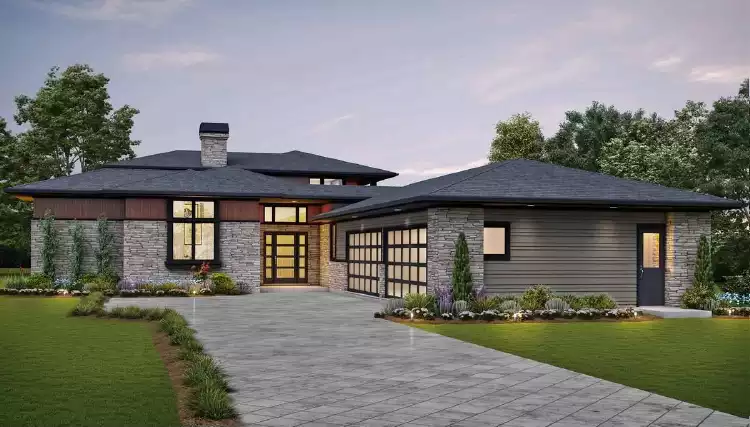 image of contemporary house plan 5263