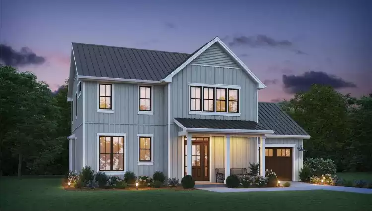 image of 2 story cottage house plan 8790