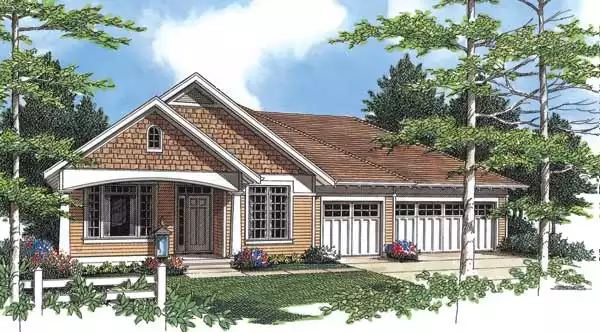 image of small ranch house plan 2424