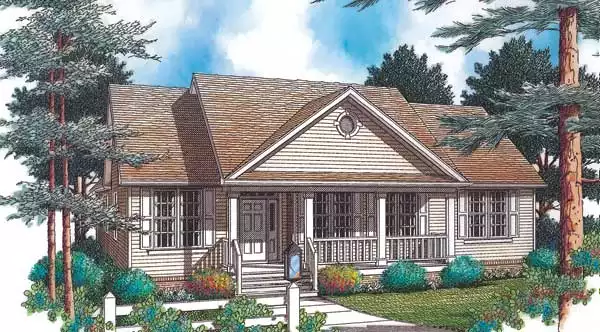 image of small ranch house plan 2425