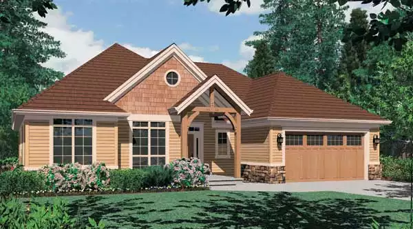 image of small ranch house plan 5137
