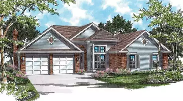 image of ranch house plan 2441