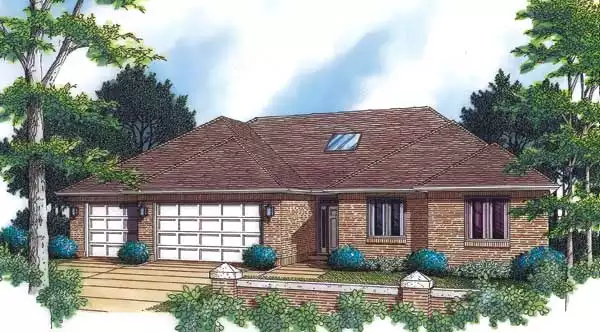 image of single story country house plan 2461