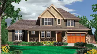 image of 2 story traditional house plan 5266