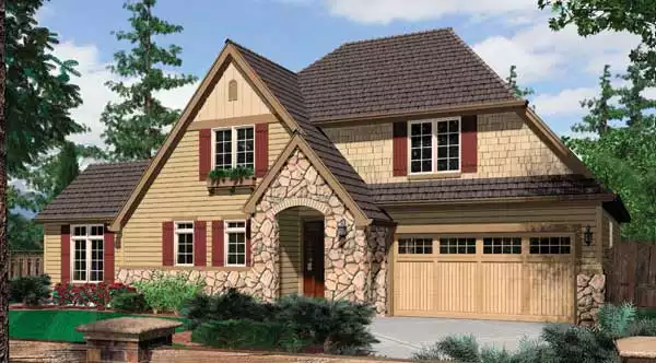 image of french country house plan 5265