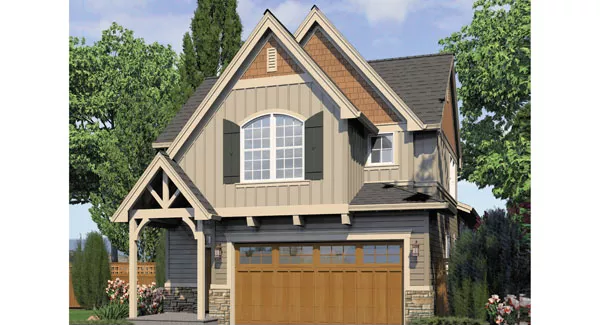 image of 2 story craftsman house plan 8280