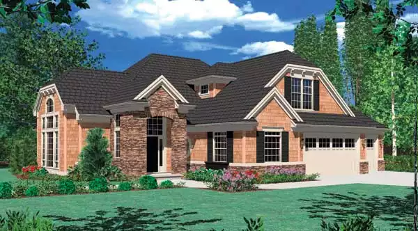 image of cottage house plan 2573