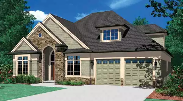image of 1.5 story house plan 2591