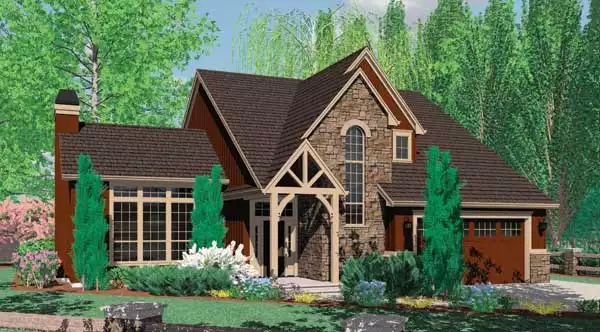 image of french country house plan 4585