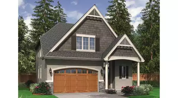 image of 2 story cottage house plan 6397