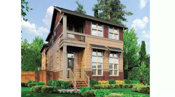 image of beach house plan 7030