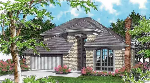 image of 2 story contemporary house plan 2674