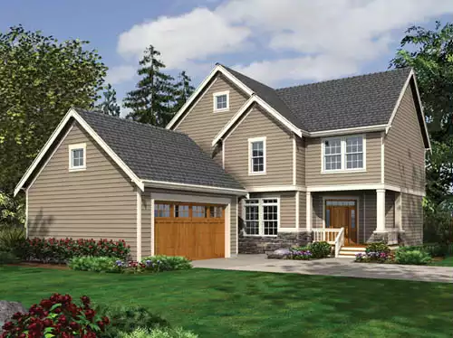 image of 2 story craftsman house plan 2679