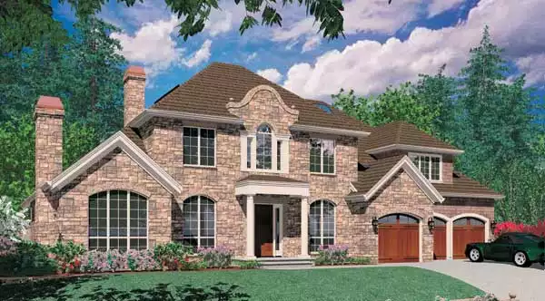 image of french country house plan 5160