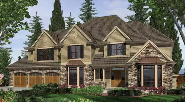 image of bonus room house plan 5956