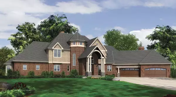 image of french country house plan 7010