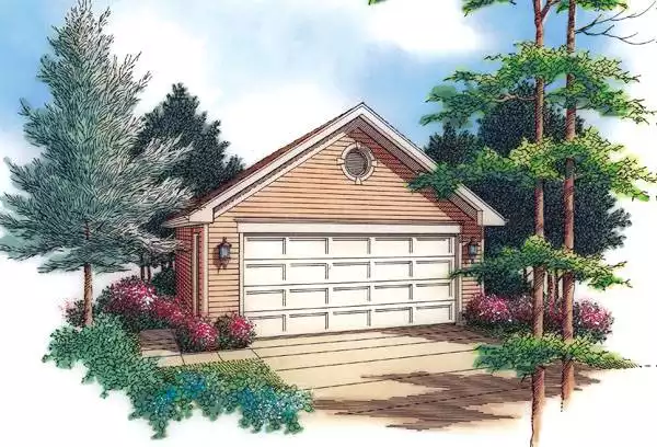 image of garage house plan 2782