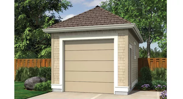 image of garage house plan 8556