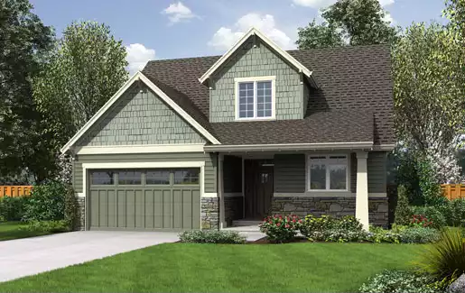image of 1.5 story house plan 5190