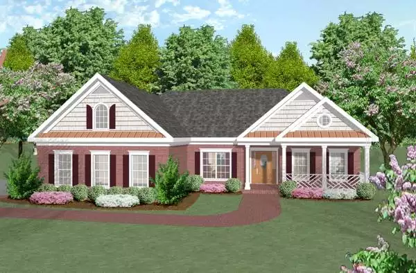 image of small southern house plan 6254