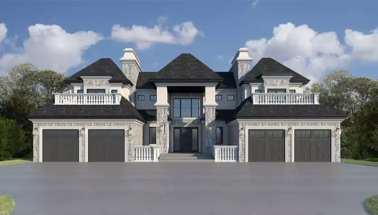 image of transitional house plan 12097