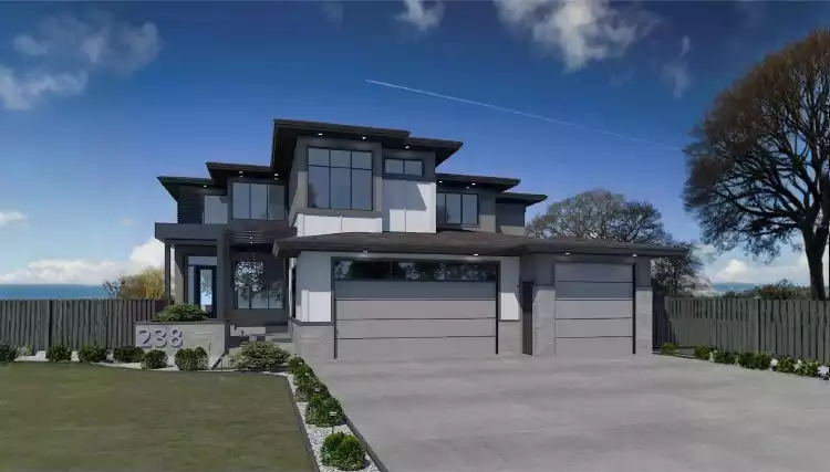 image of side entry garage house plan 12335