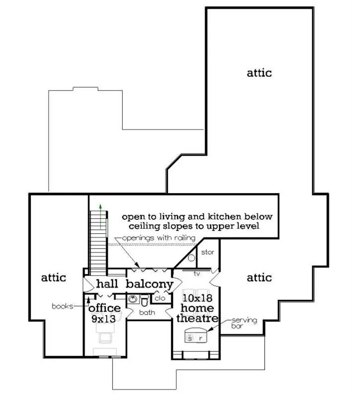 Optional Upper Level Floor Plan