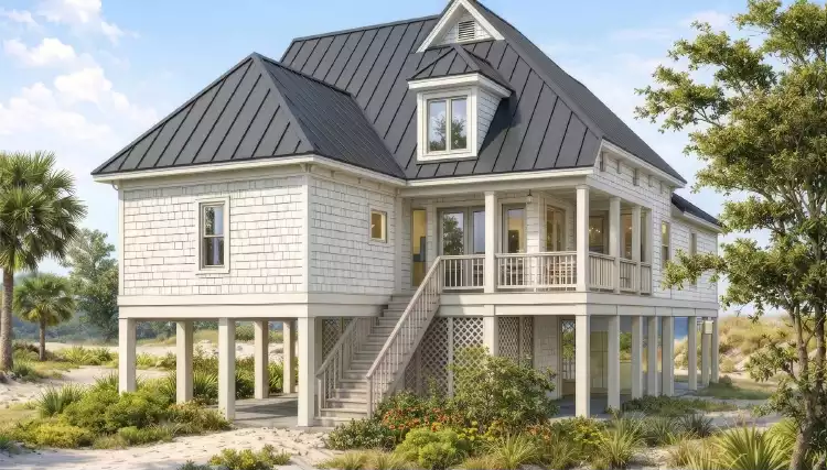 image of 2 story traditional house plan 4794