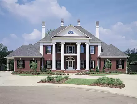 image of colonial house plan 3609