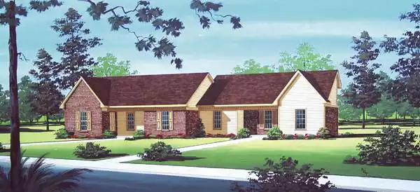 image of duplex house plan 7311