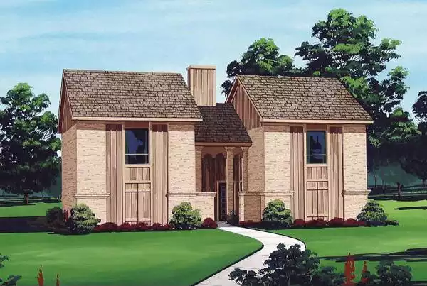 image of duplex house plan 7021