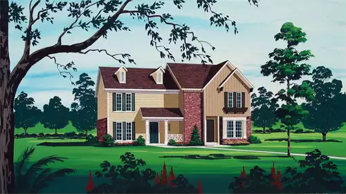 image of duplex house plan 7018