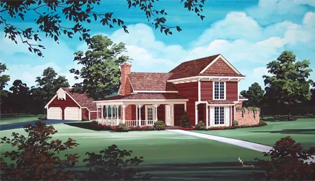 image of small farmhouse plan 8337