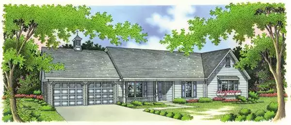 image of colonial house plan 4734