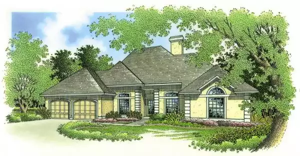image of small southern house plan 3577