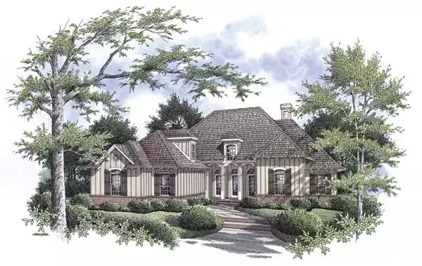 image of 1.5 story house plan 6453
